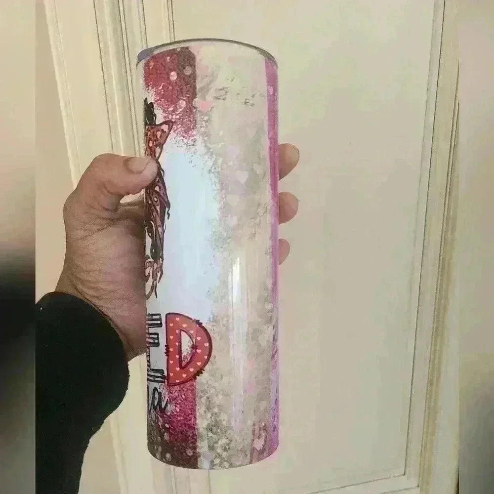 1 Mama valentine's day 20 oz skinny tumbler - Picture 2 of 4